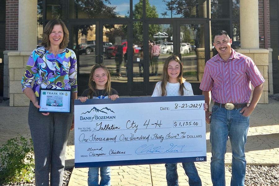 Bank of Bozeman 4H Champion Chicken Raisers