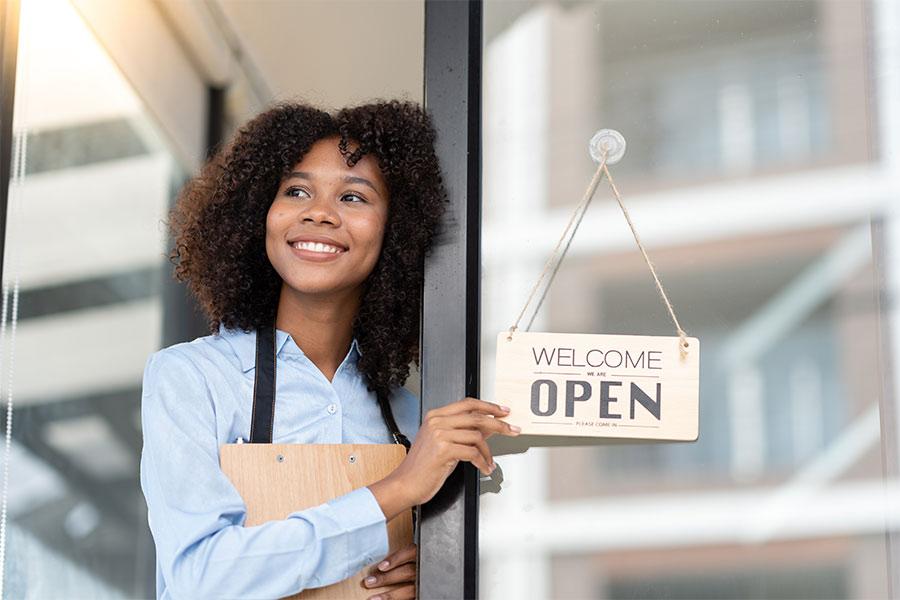 Bank_of_Bozeman-Smart_Support_Montana_Businesses Small Business Owner opening shop