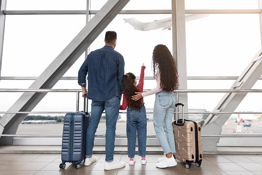 Family on summer vacation